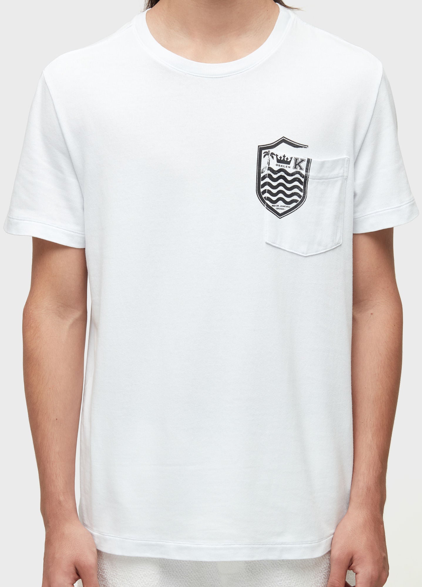 T-SHIRT BOLSO BRASAO MC BRANCO