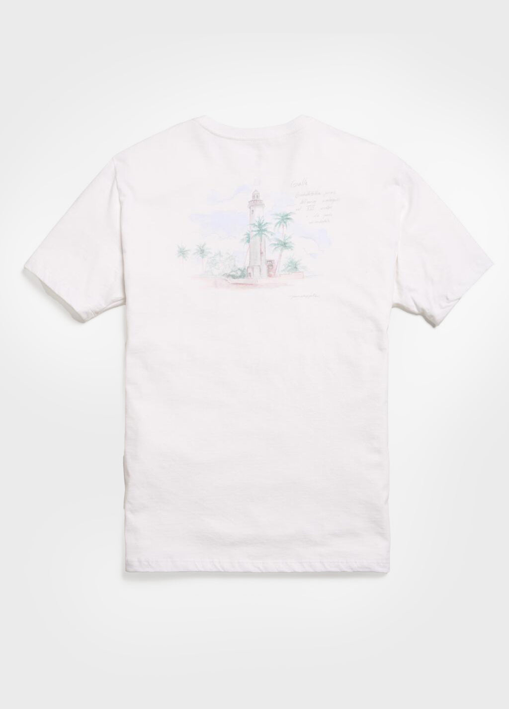 T-SHIRT AQUARELA FAROL BRANCO