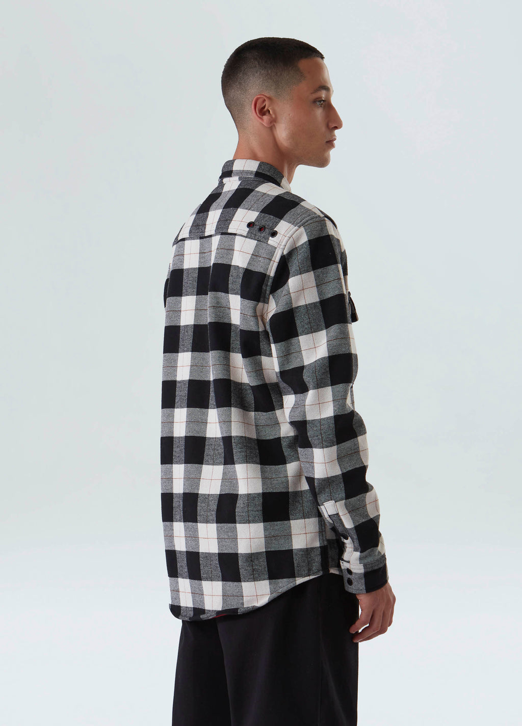 OVERSHIRT MASCULINA XADREZ AREIA/PRETO/VINHO