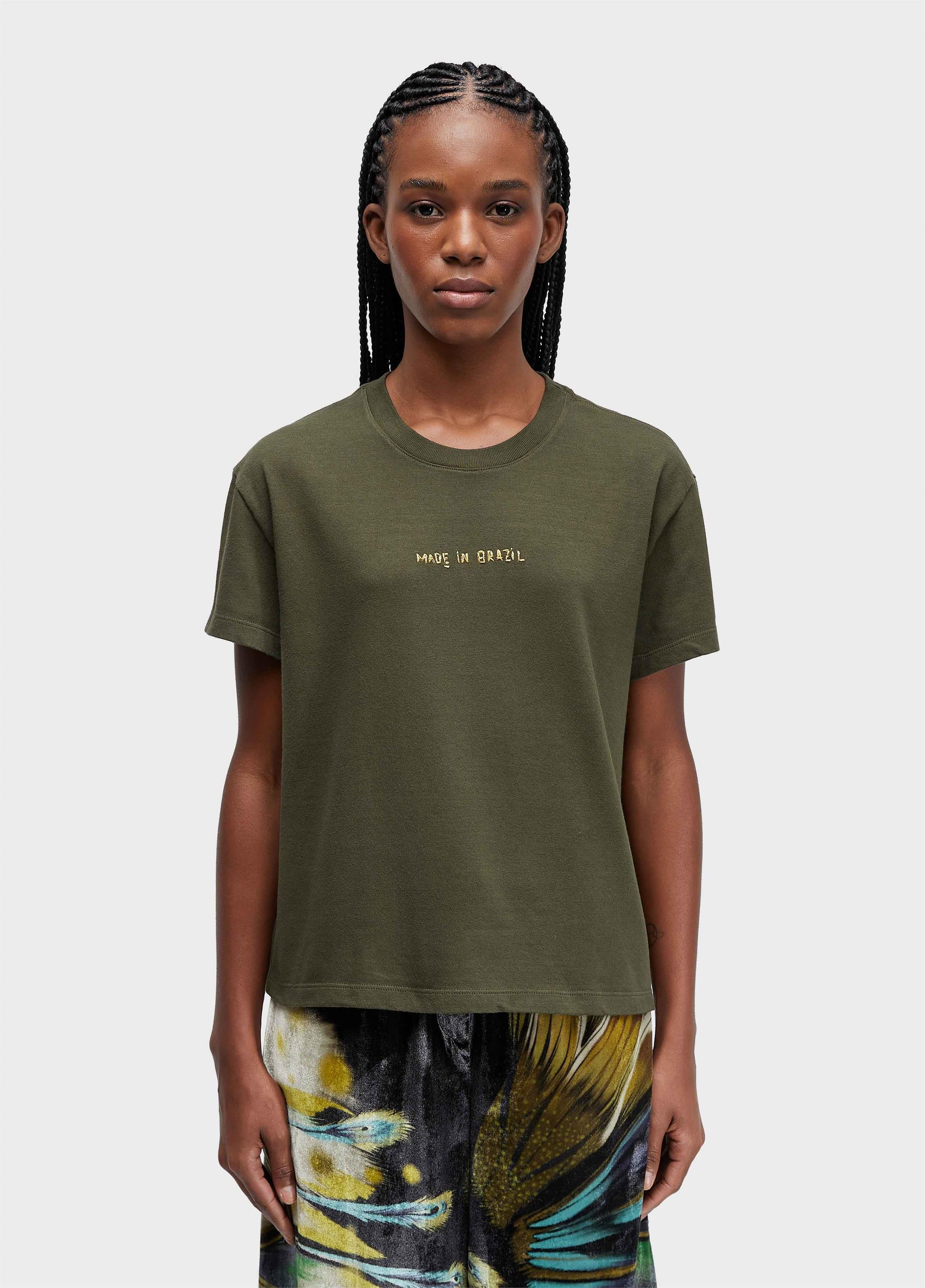 T-SHIRT MADE IN BRAZIL BORDADO