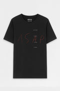 T-SHIRT VINTAGE ASAP ROUGH BLACK MC PRETO