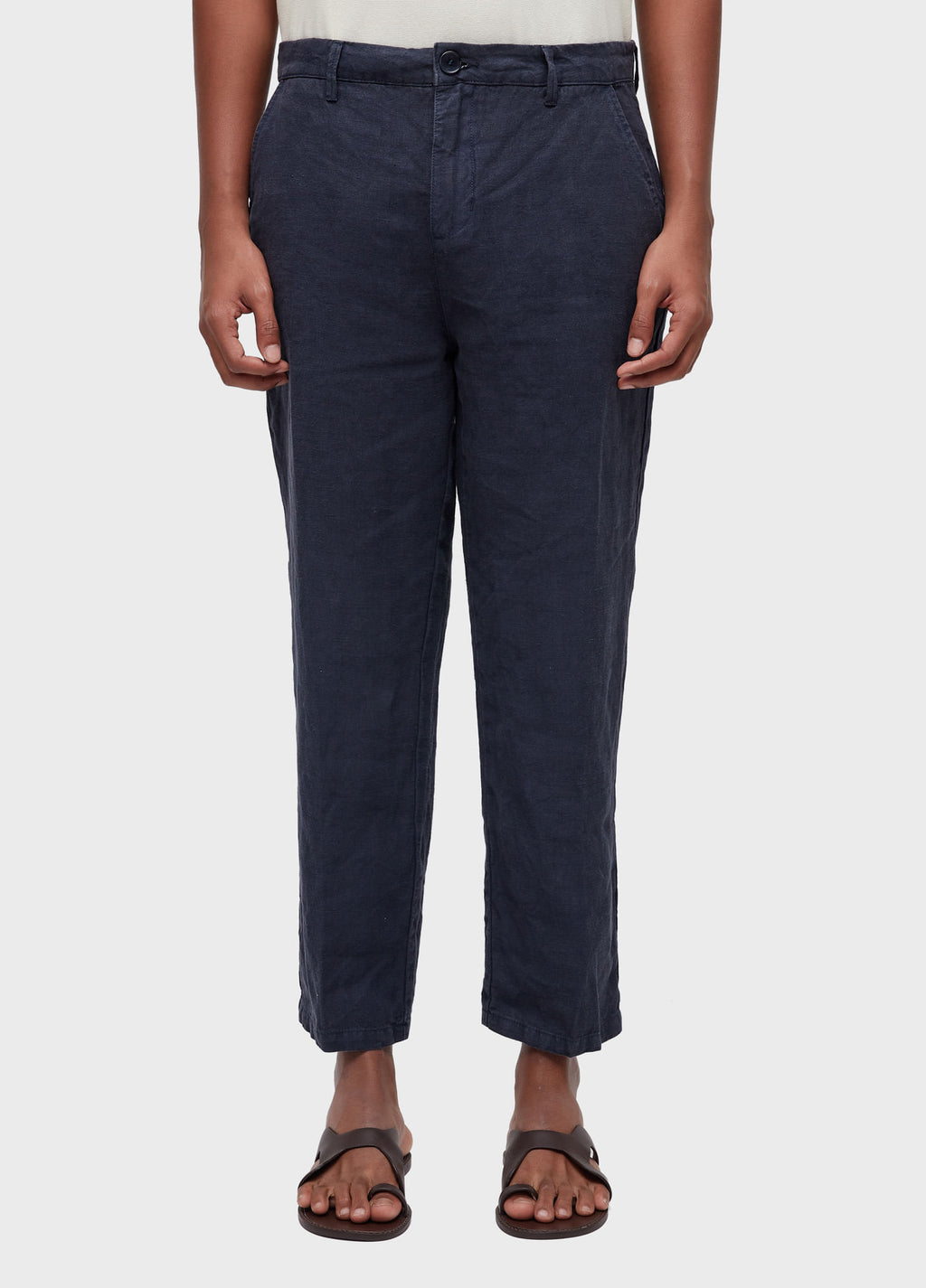 CALÇA AFAIATARIA NEW LINEN CLASSIC MARINHO