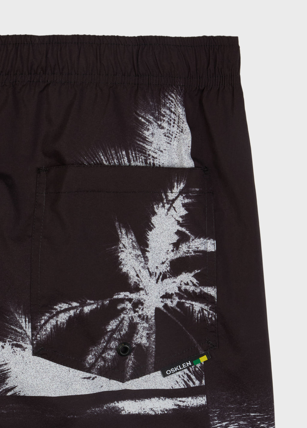 BEACH SHORT AQUAONE PARADISE PRETO/OFF-WHITE