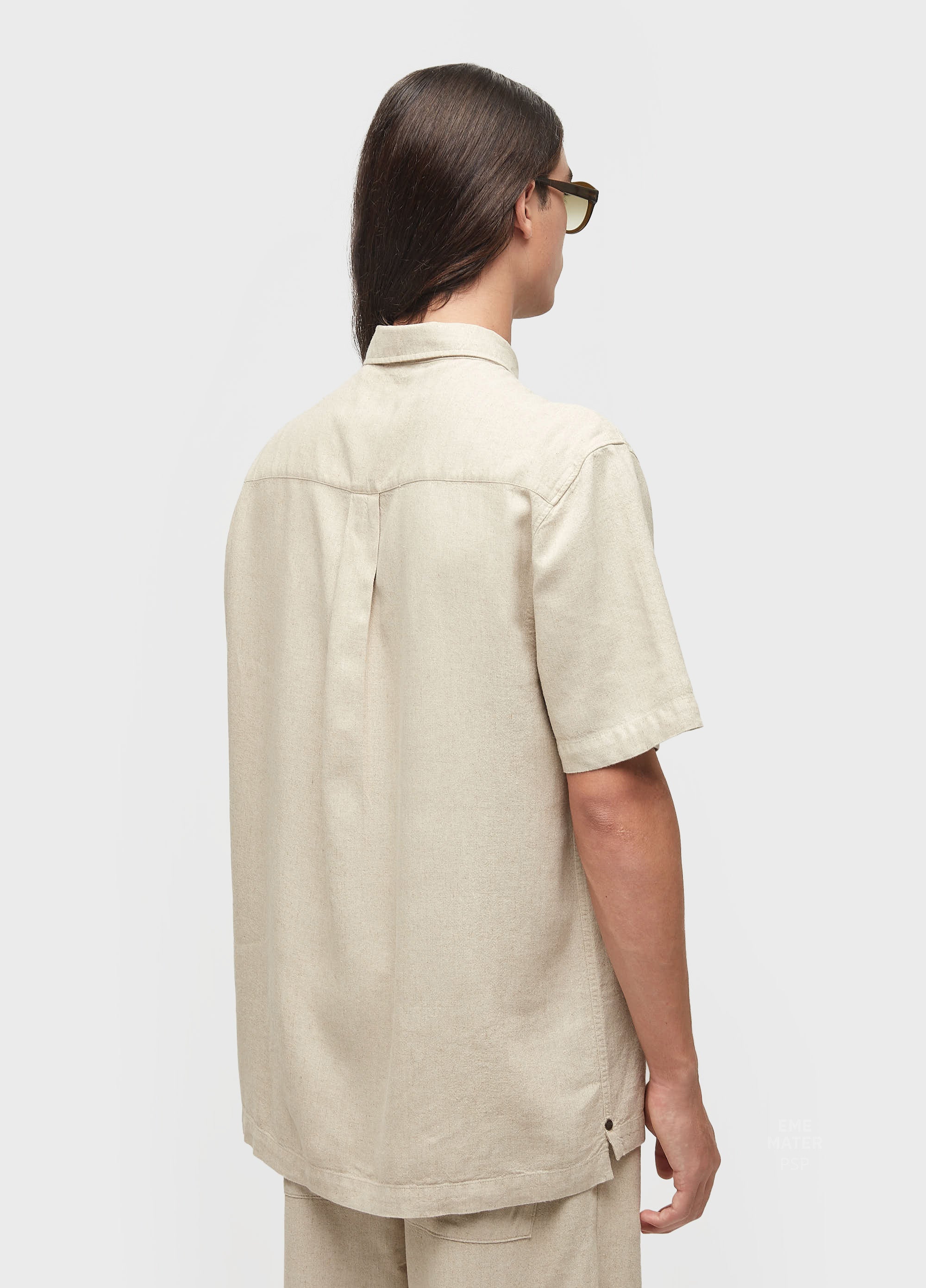 CAMISA LINEN BORDADO MC