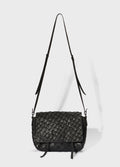 PIRARUCU FLAP SHOULDER BAG PRETO/PRETO