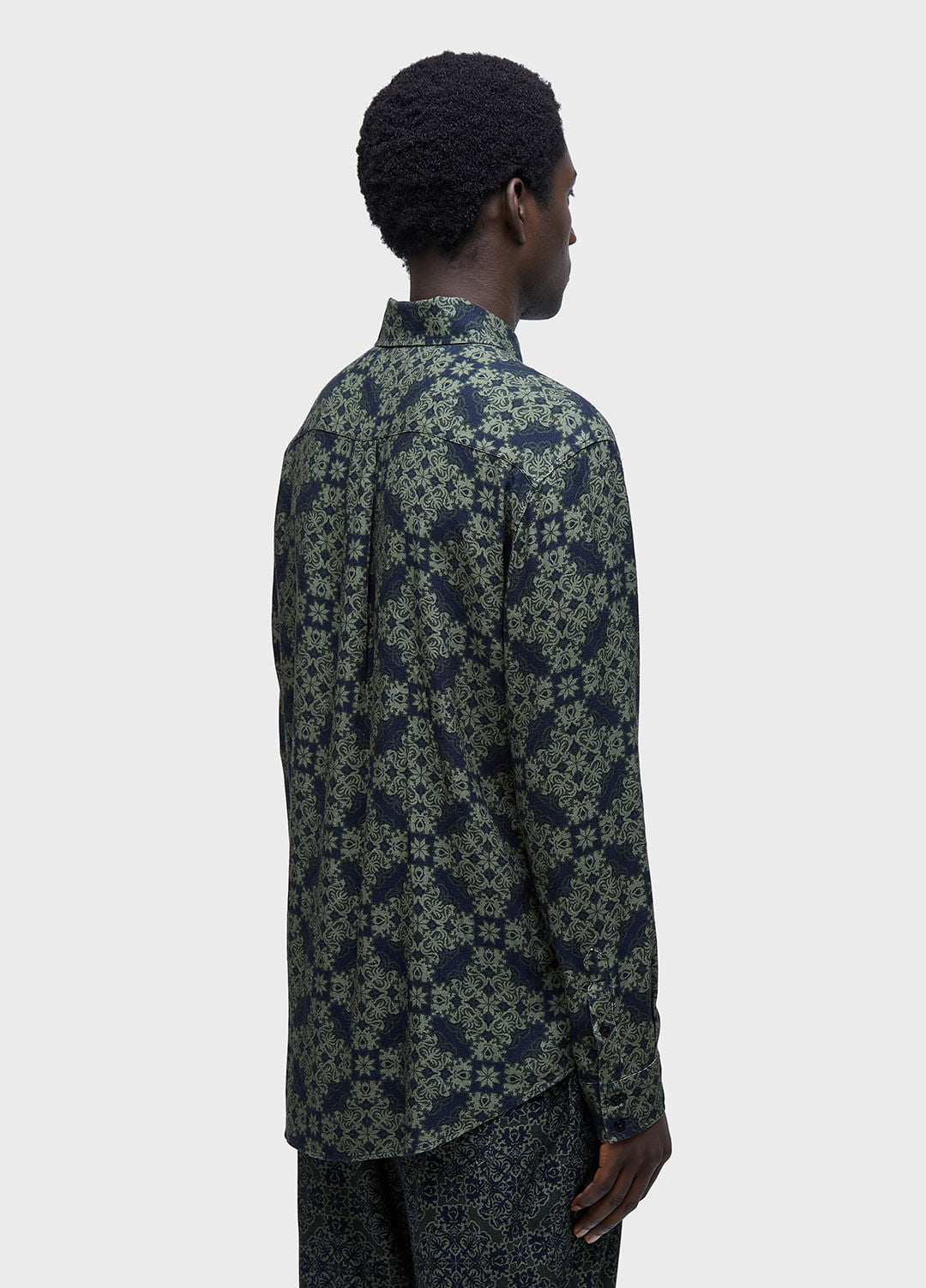 CAMISA TILE BLUE ML
