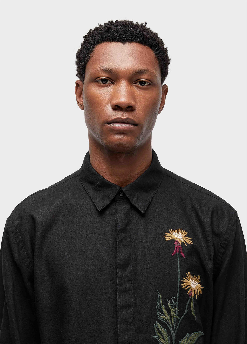 CAMISA LINEN BORDADO LOUVA DEUS ML