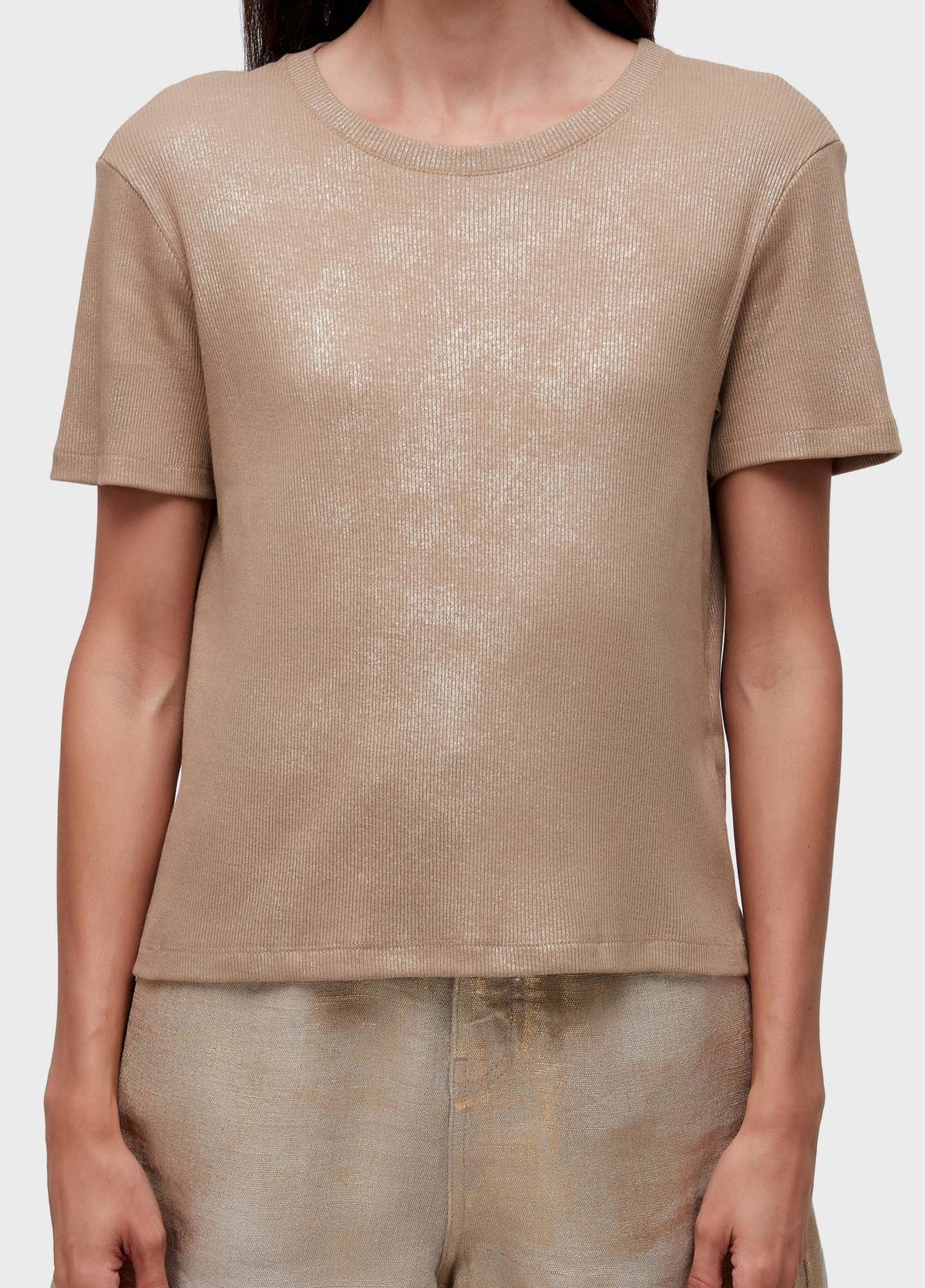 T-SHIRT FEM GOLD DOURADO