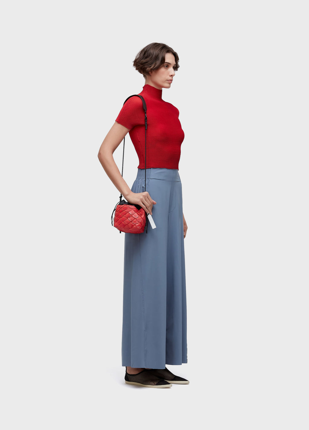 BLUSA MC PIXEL VERMELHO ACEROLA