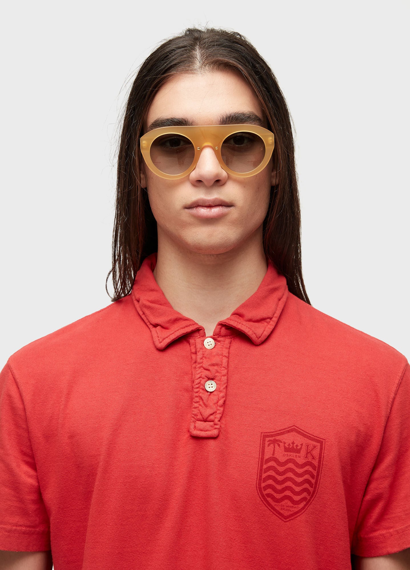 CAMISA POLO STONE MC COLORS VERMELHO ACEROLA