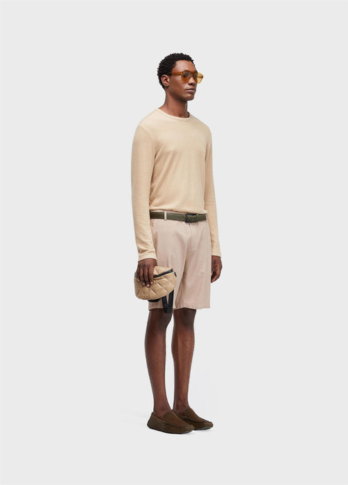BERMUDA ALFAIATARIA BASIC LINEN JUTA