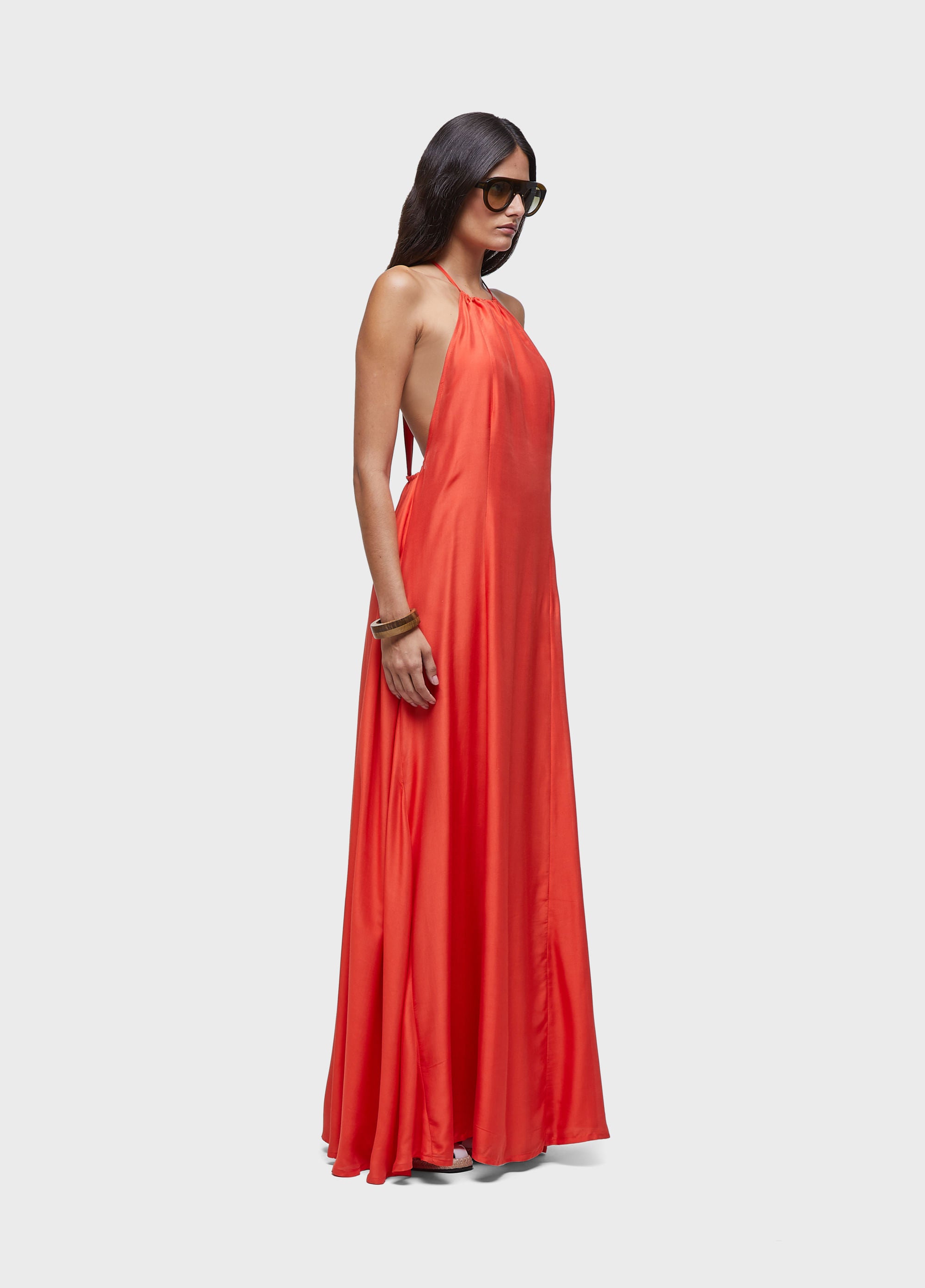 VESTIDO NADADOR AMPLO LONGO VERMELHO