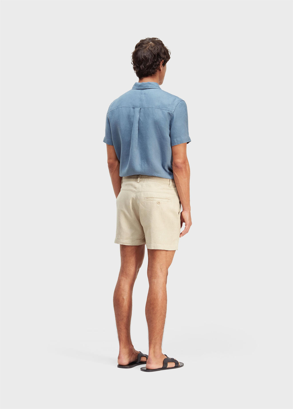 SHORT FLUID LINEN PLEATS