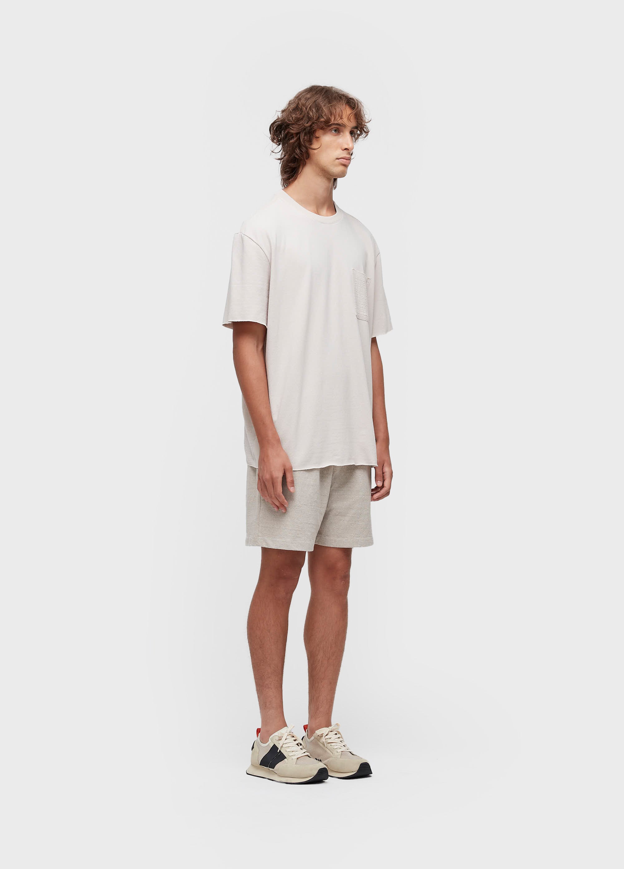 T-SHIRT OVER TEXTURE POCKET MC
