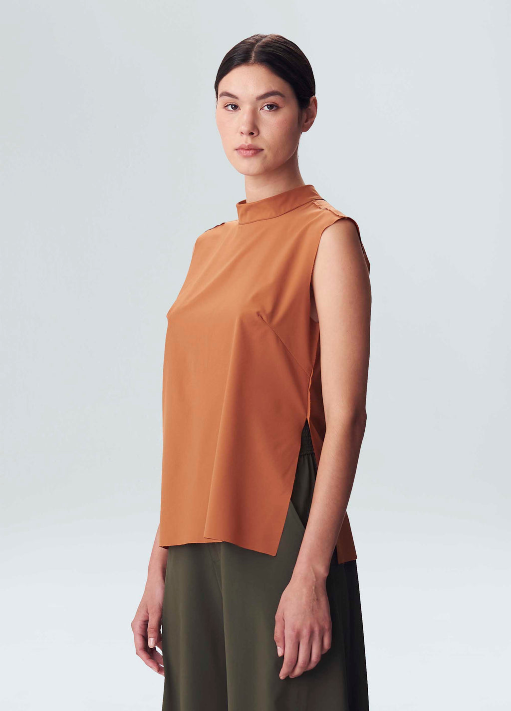 BLUSA SUPERLIGHT GOLA MARROM TERRA