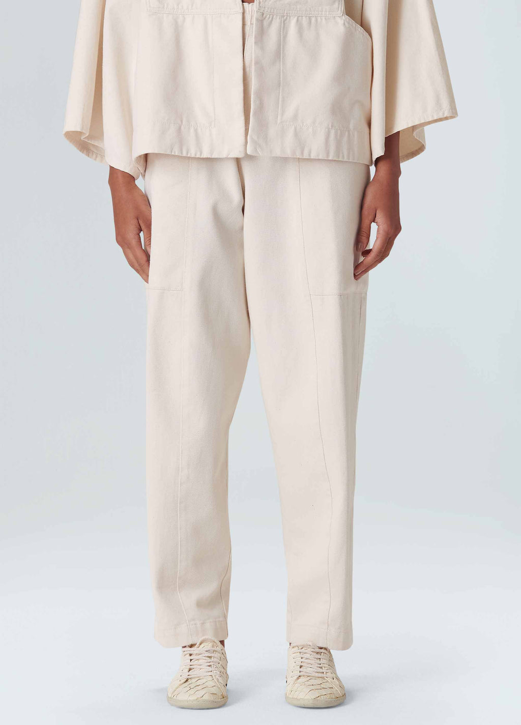 CALÇA BARREL WHITE