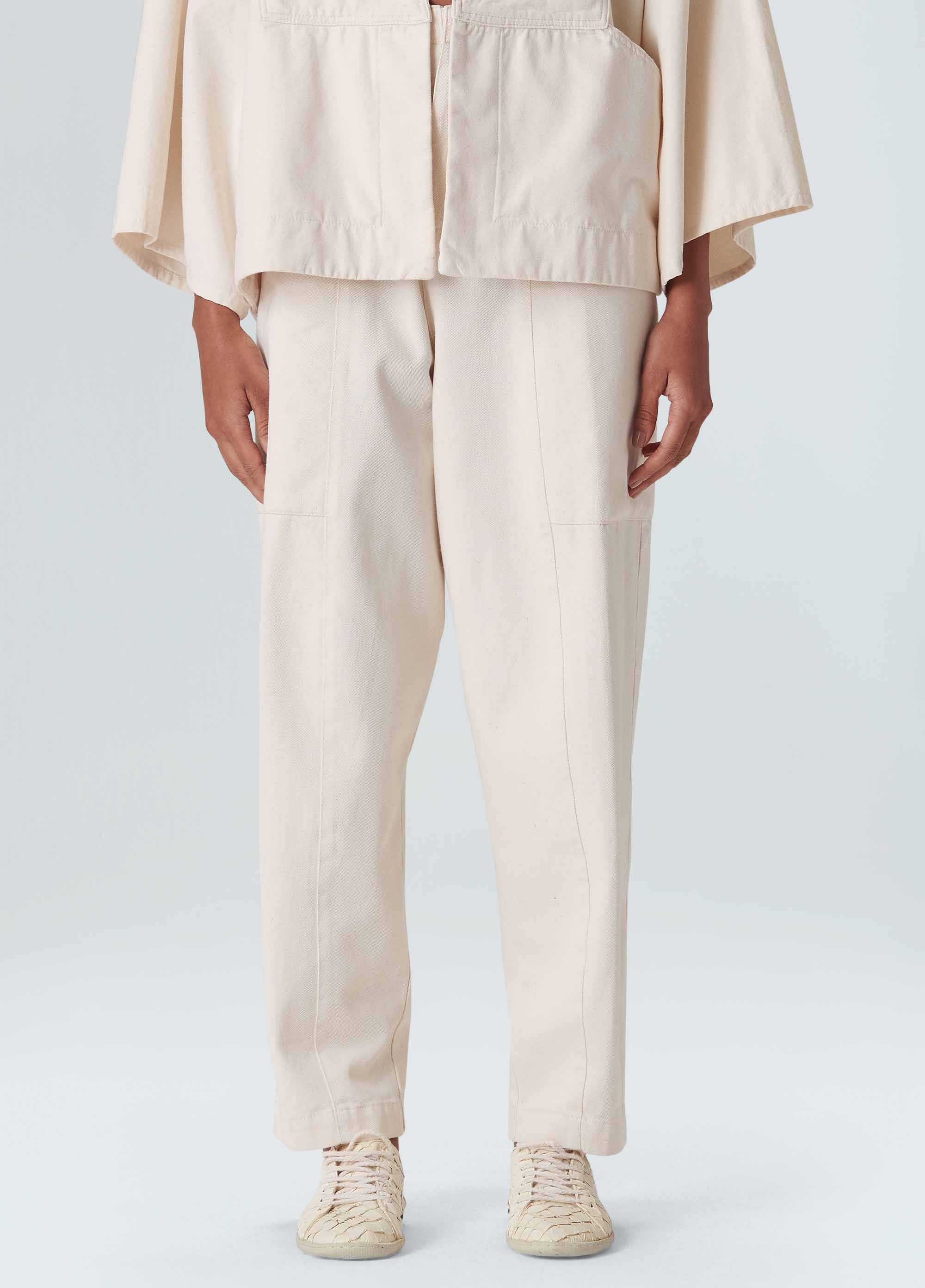 CALÇA BARREL WHITE