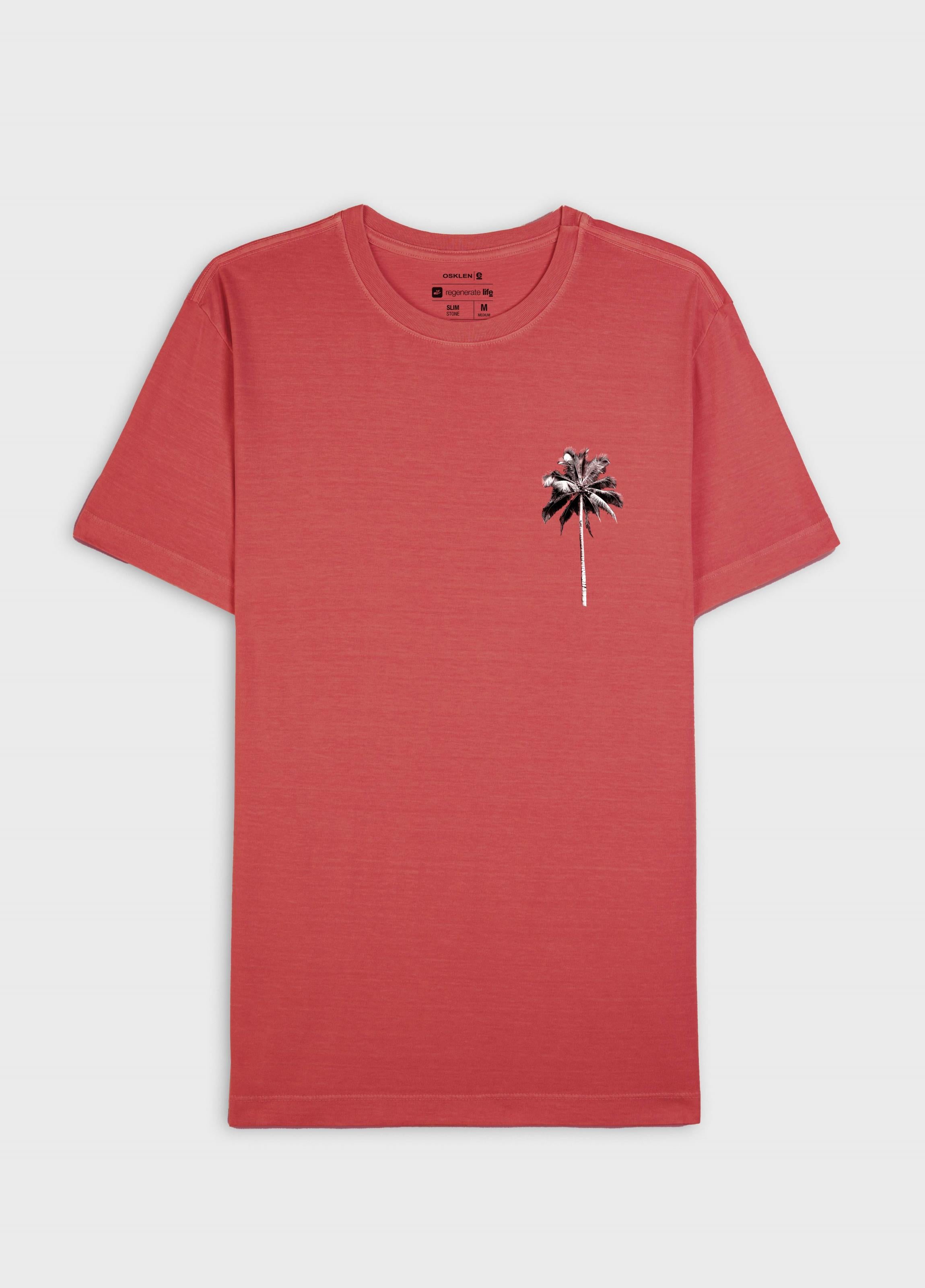 T-SHIRT SLIM STONE COQUEIRO MC