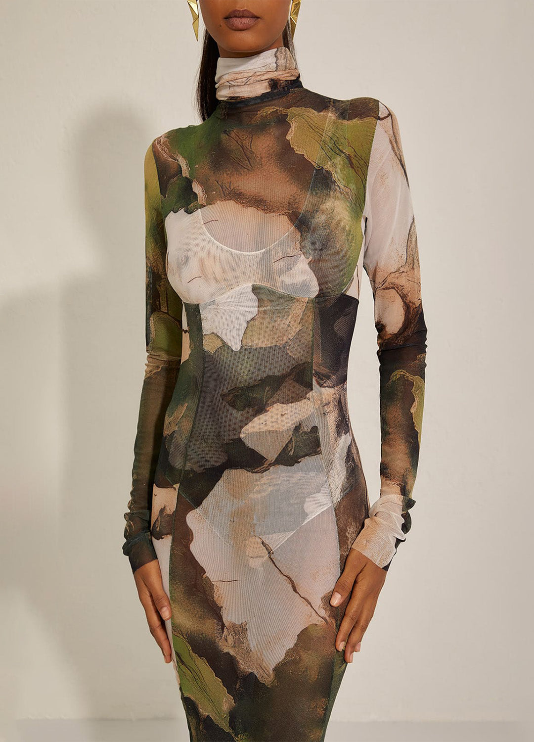 VESTIDO TULE CAMOUFLAGE