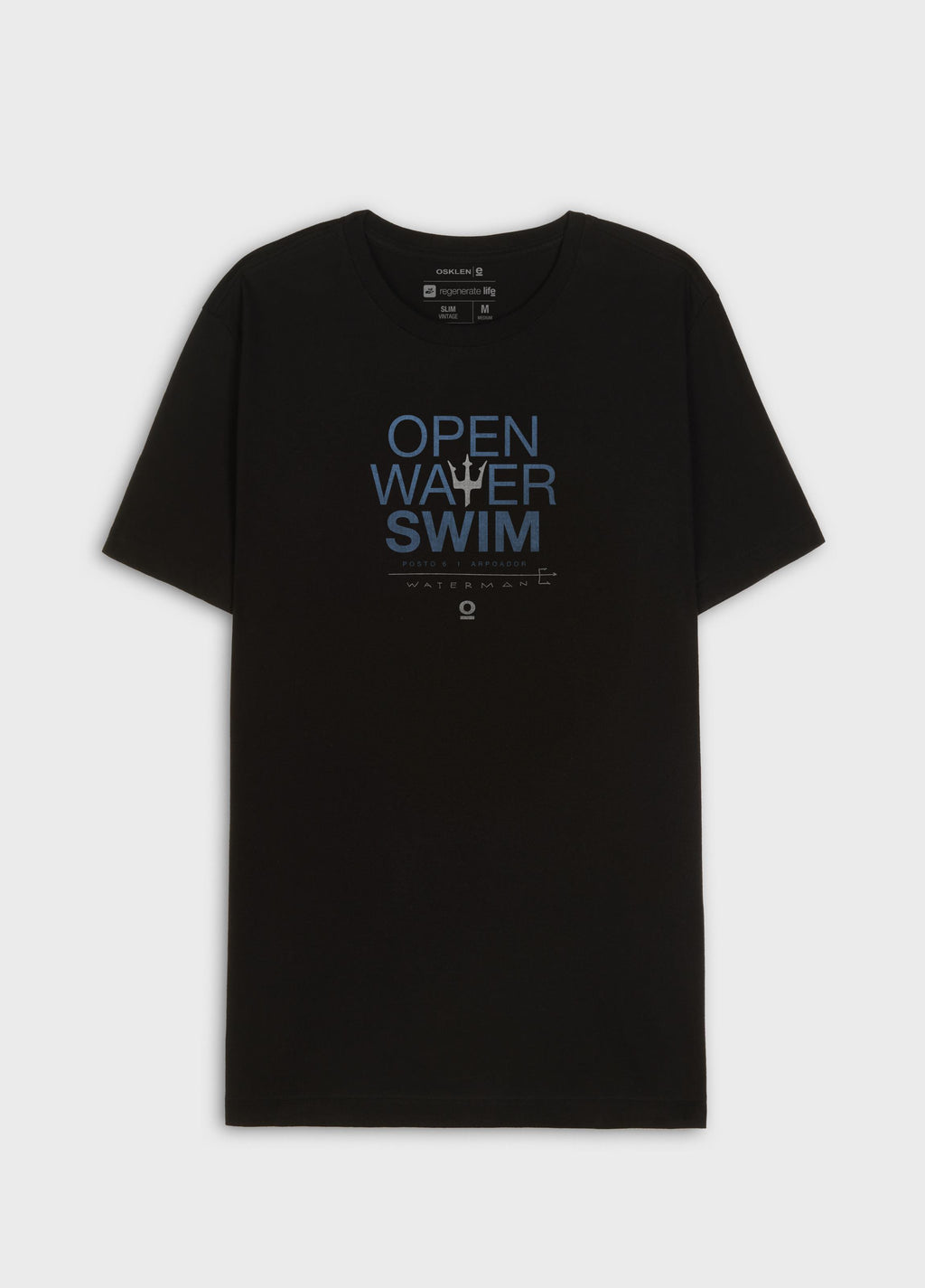 T-SHIRT VINTAGE OPEN WATER SWIN MC PRETO