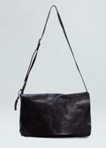 LEATHER CROSSBODY E-BASICS BAG LARGE