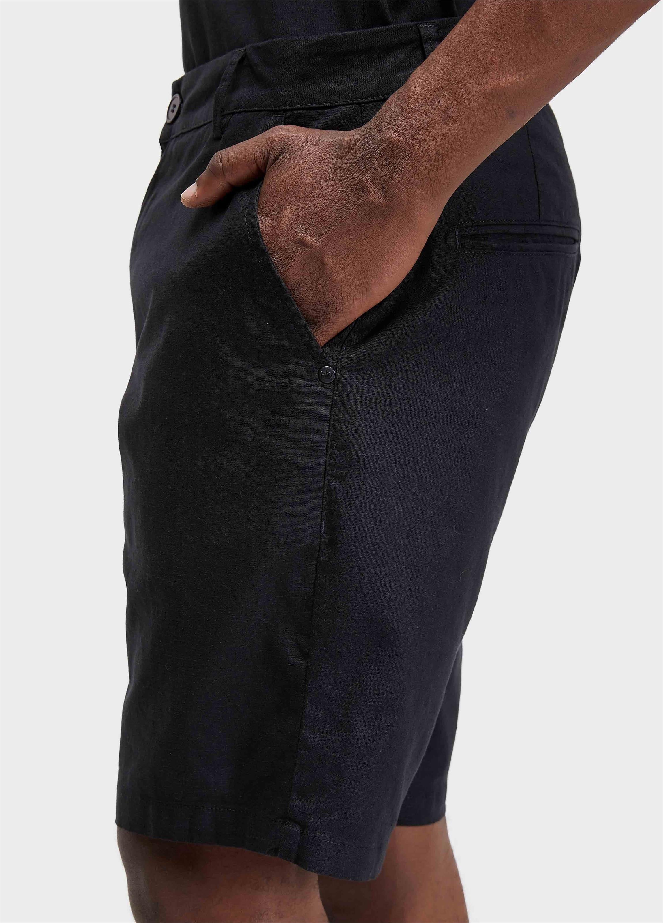 BERMUDA ALFAIATARIA BASIC LINEN
