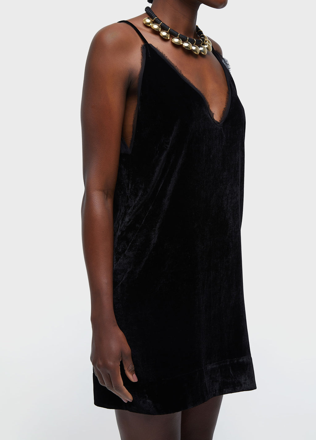 VESTIDO ALÇAS CURTO VELVET