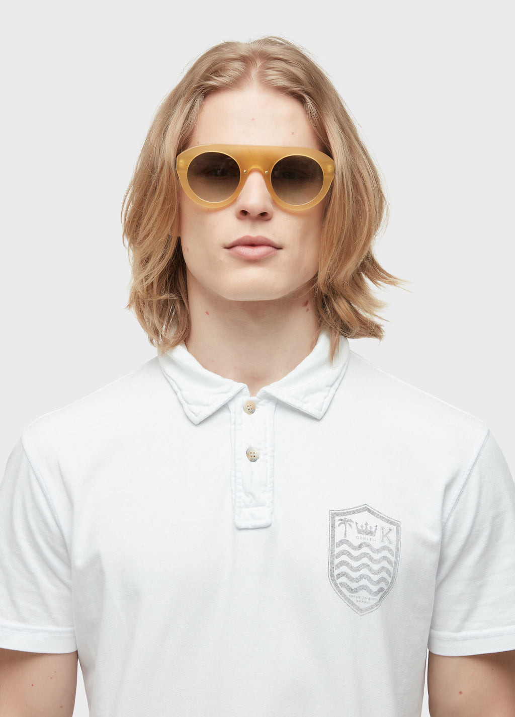 CAMISA POLO STONE MC COLORS BRANCO