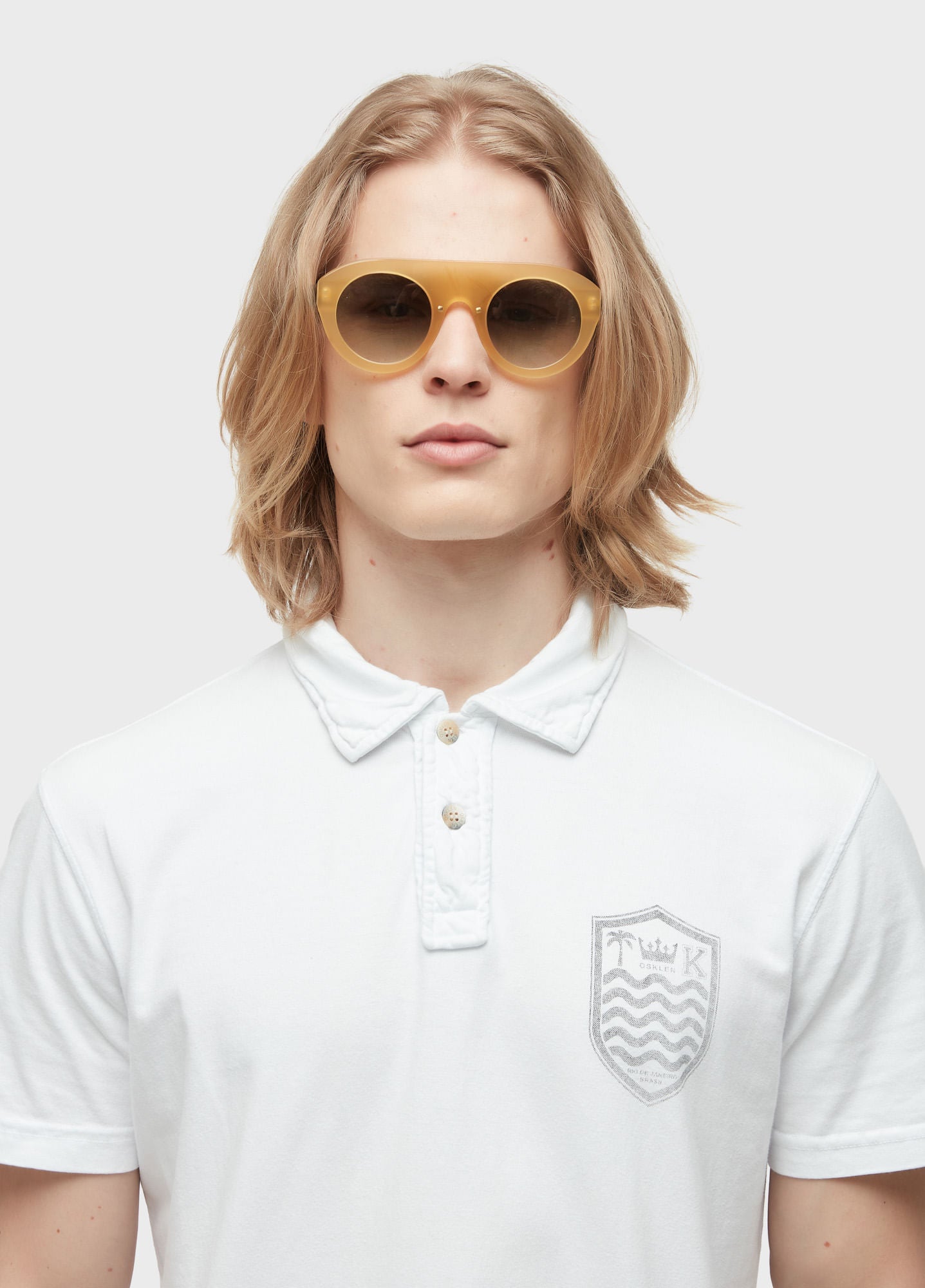 CAMISA POLO STONE MC COLORS BRANCO