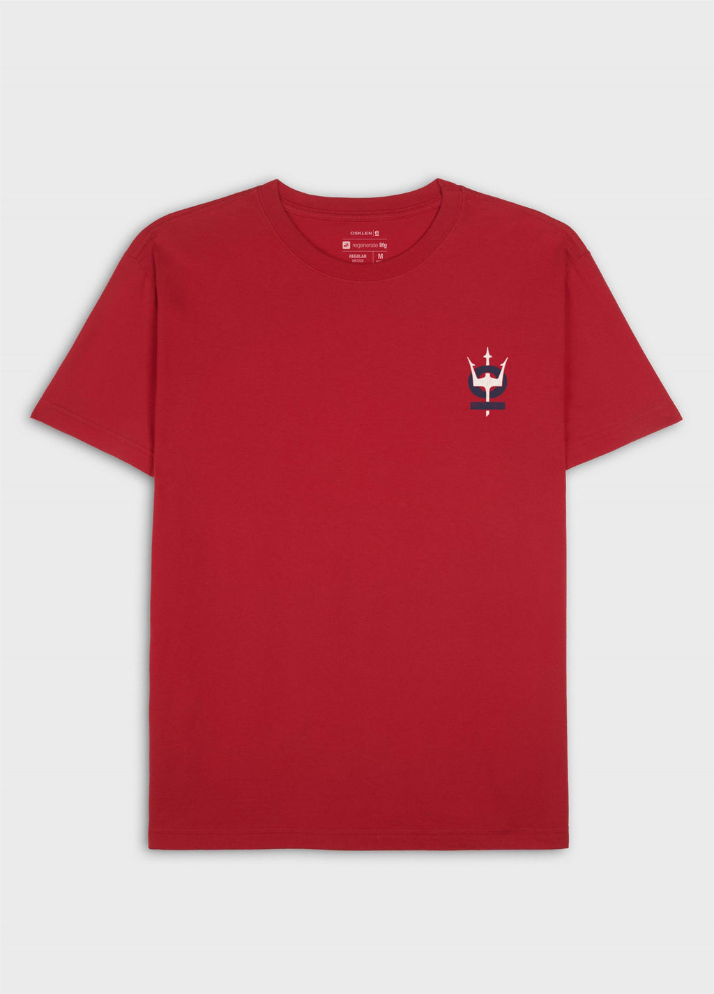 T-SHIRT VINTAGE TRIDENTE OCEANS MC VERMELHO ACEROLA