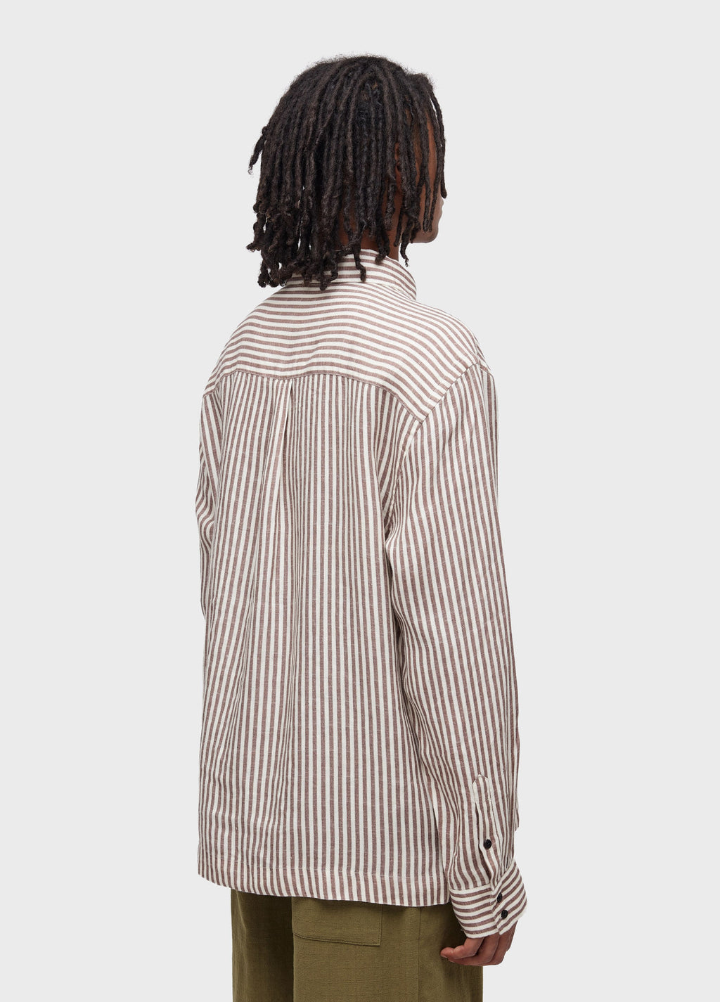 CAMISA OVER BRUN STRIPES