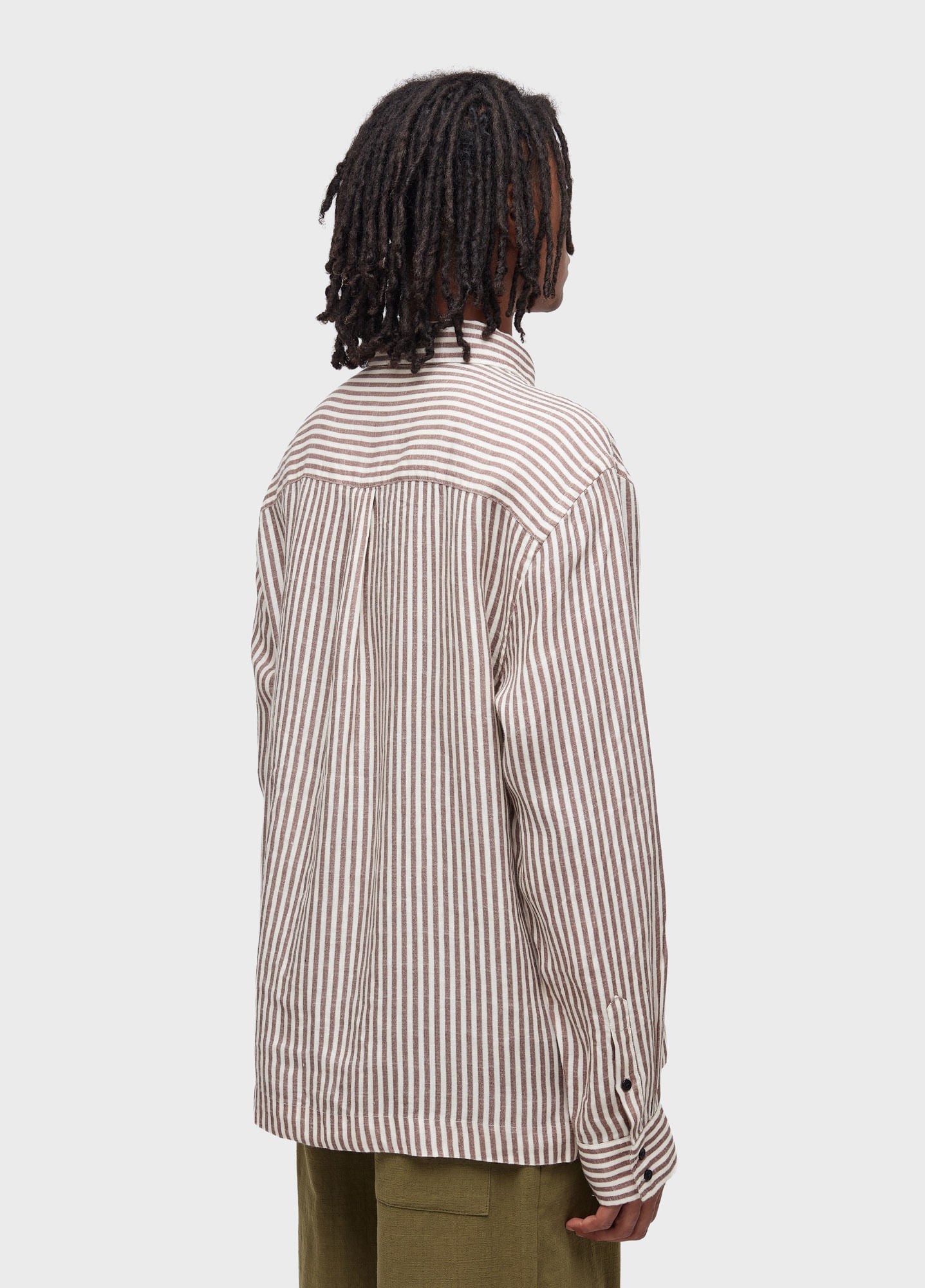 CAMISA OVER BRUN STRIPES
