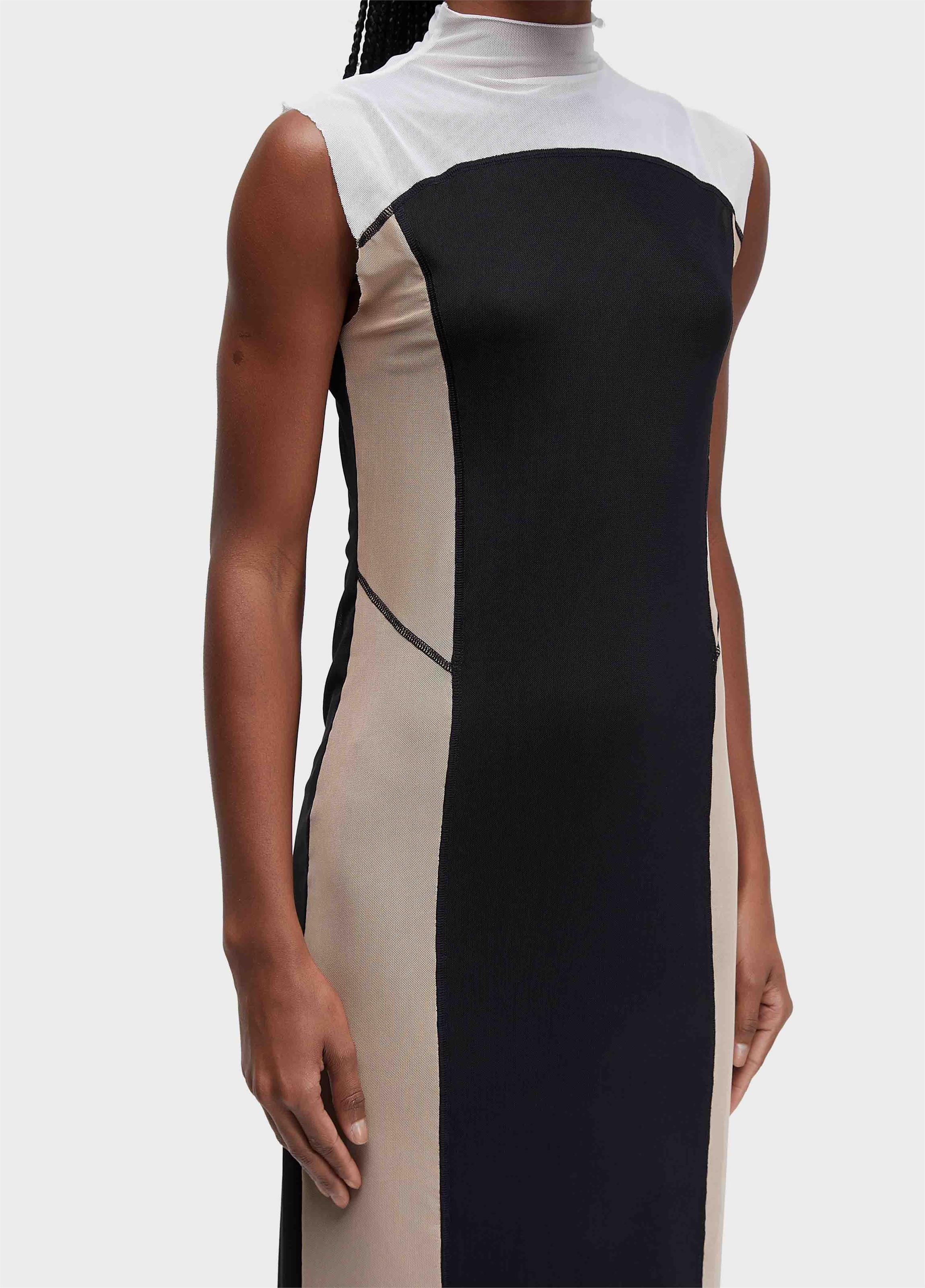 VESTIDO TULE RECORTES