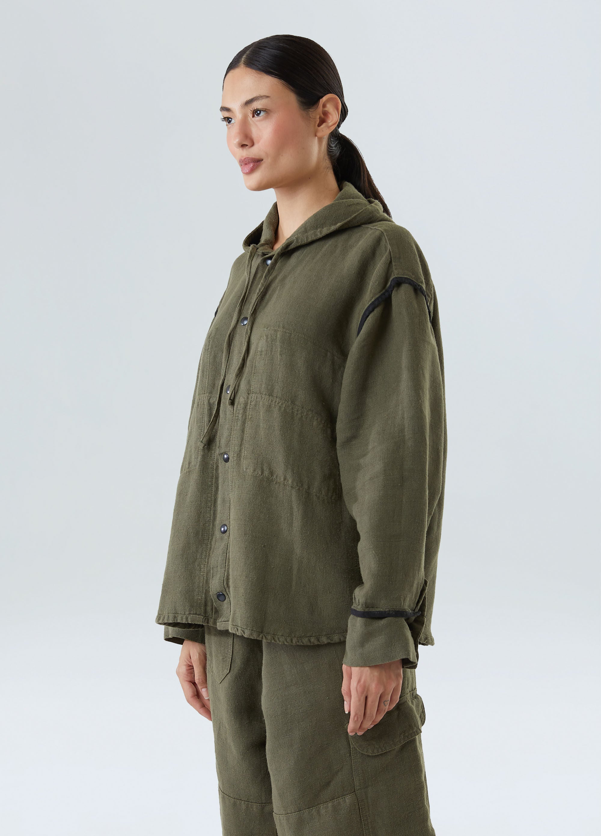 CAMISA CAPUZ DOUBLE FACE VERDE FOREST