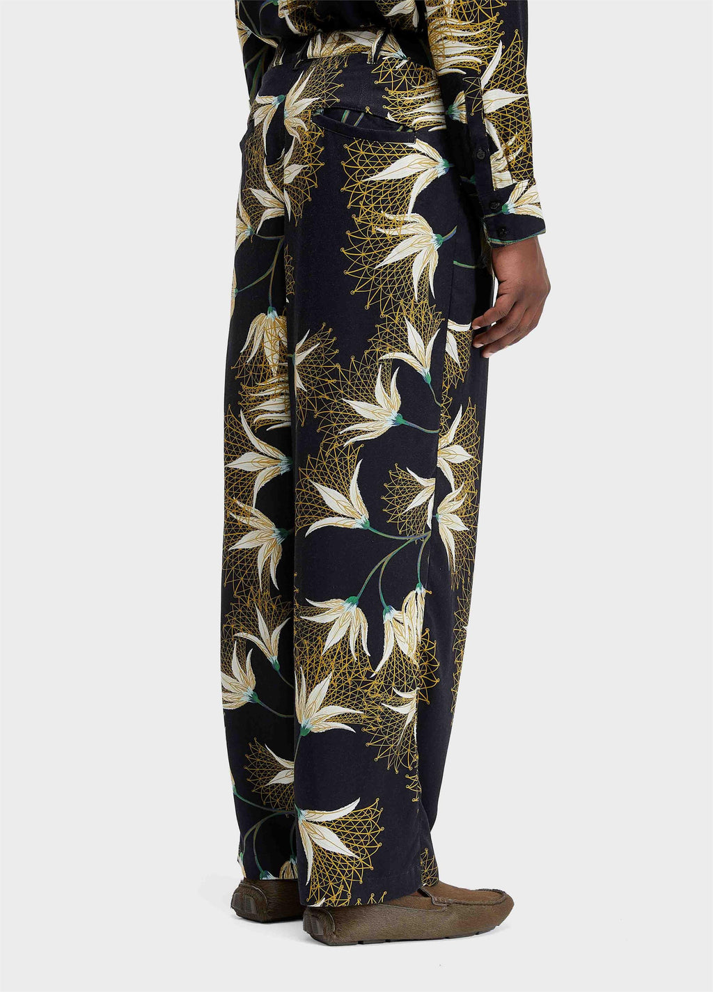 CALÇA JAZZ FLORAL TRAMA