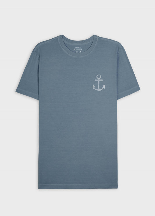 T-SHIRT SLIM STONE ANCORA MC