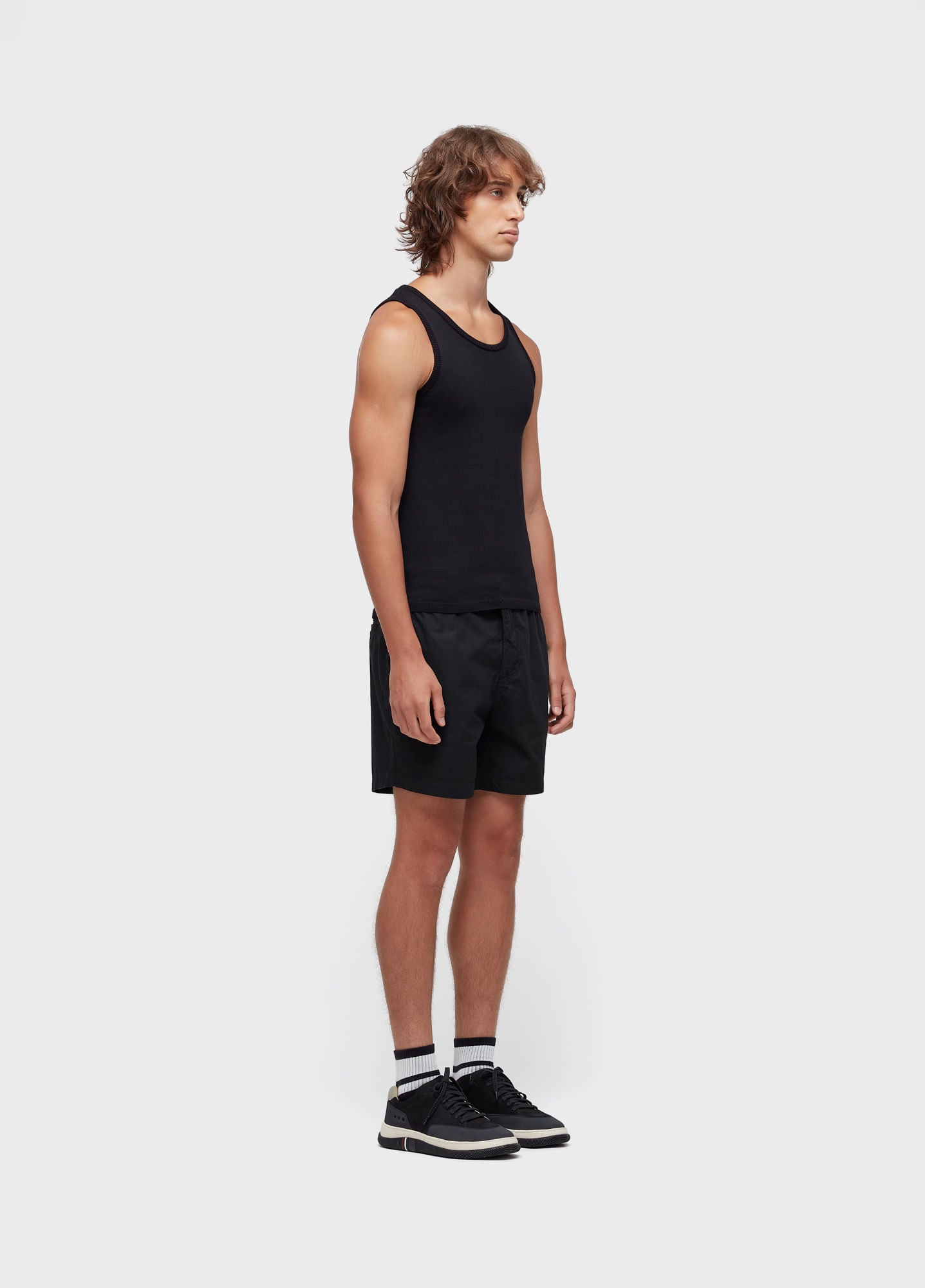 REGATA TRICOT CANELADO SLIM