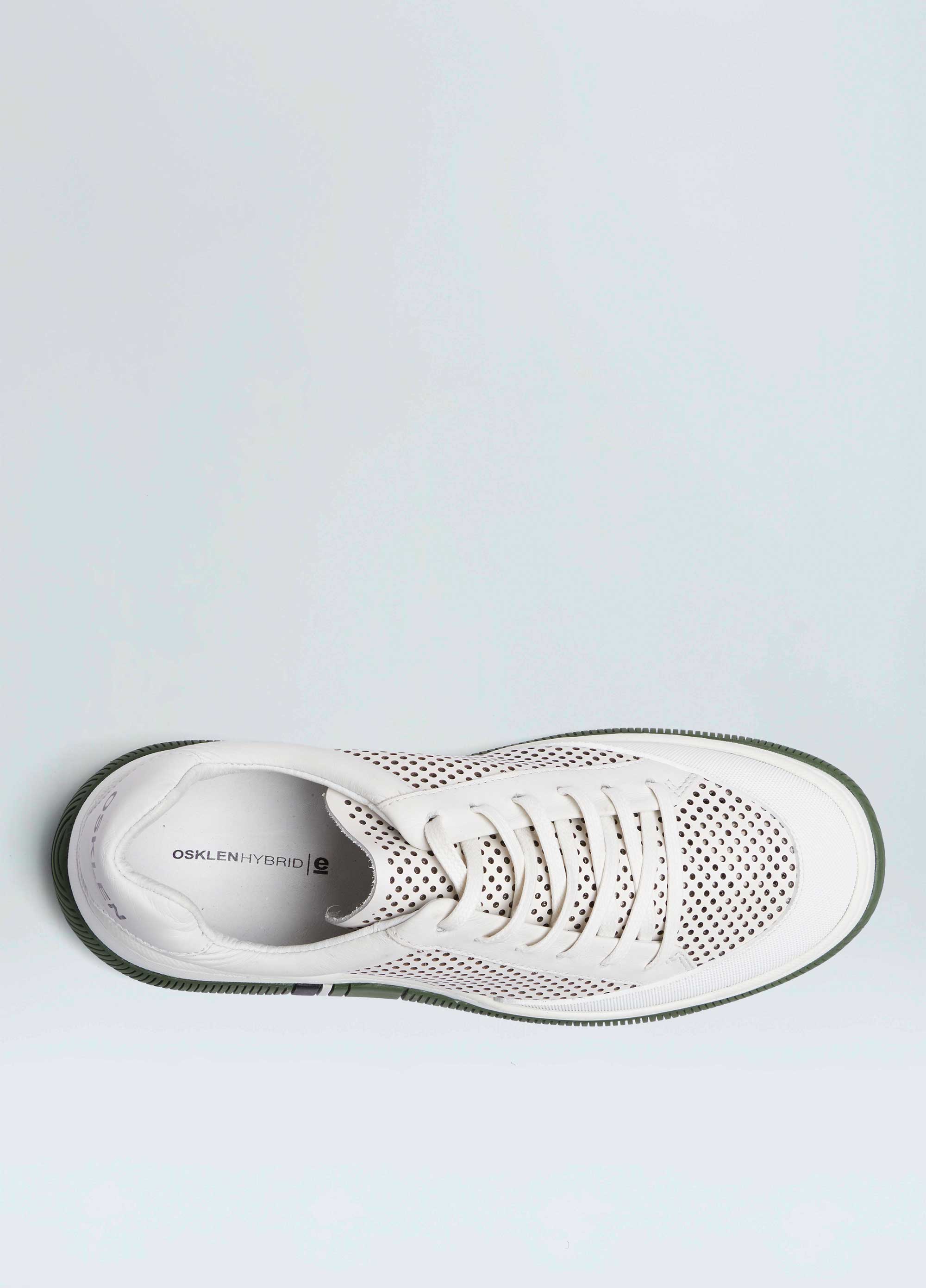 TENIS HYBRID LACES MICROFUROS BRANCO/VERDE PALMEIRA