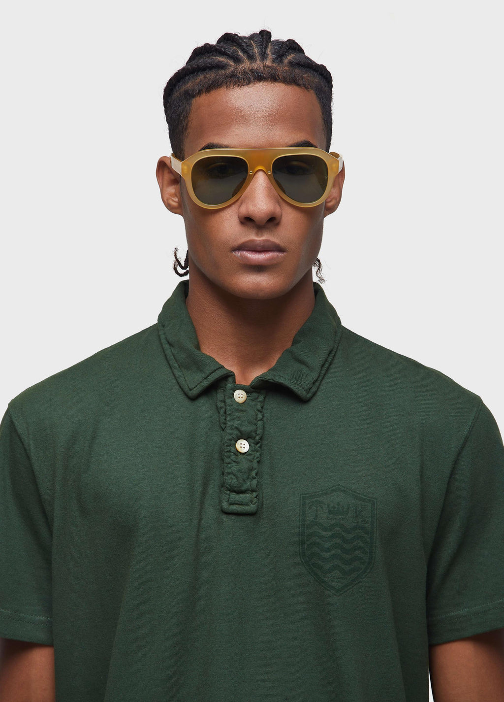 CAMISA POLO STONE MC COLORS VERDE PALMEIRA