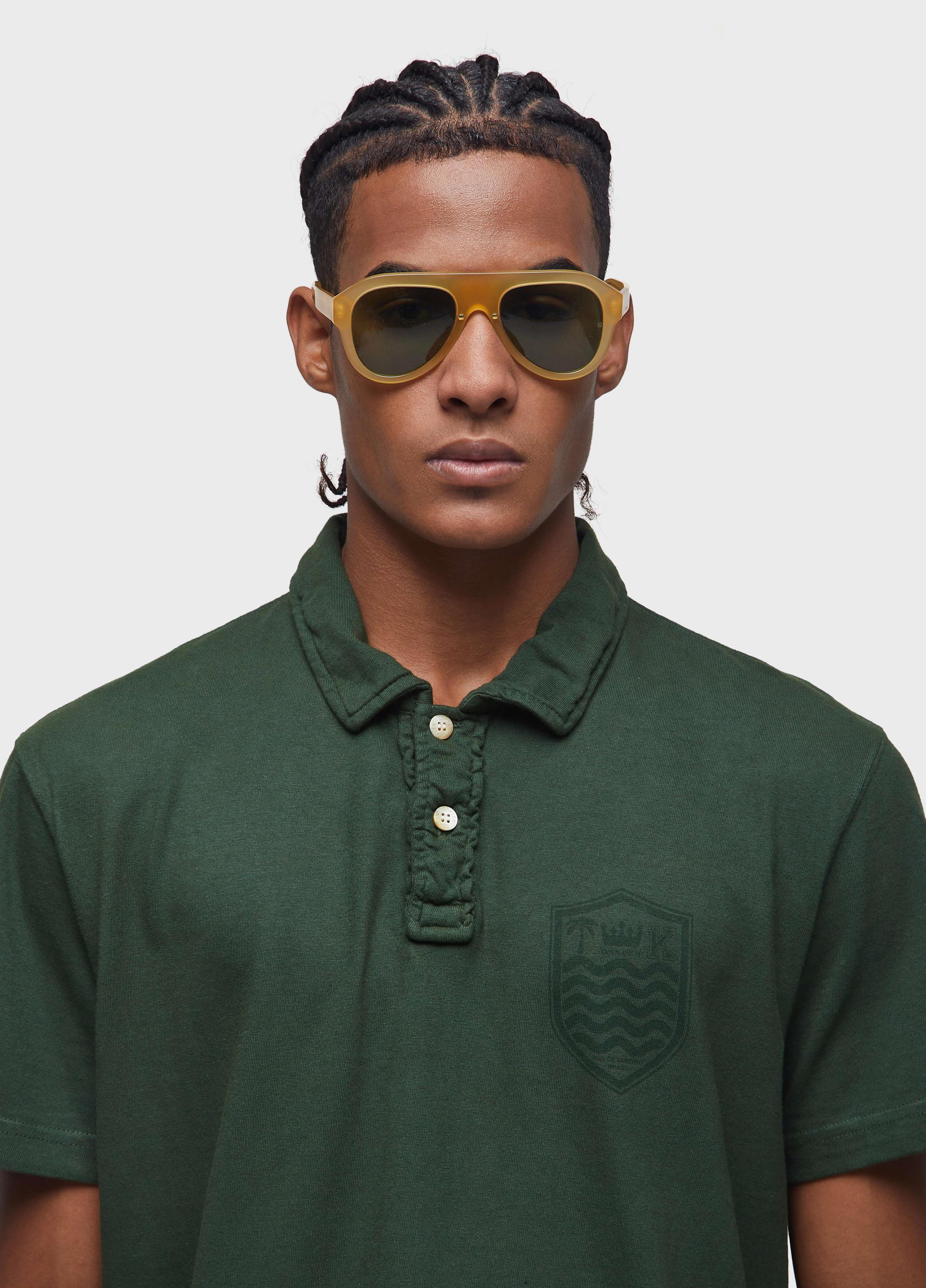 CAMISA POLO STONE MC COLORS VERDE PALMEIRA