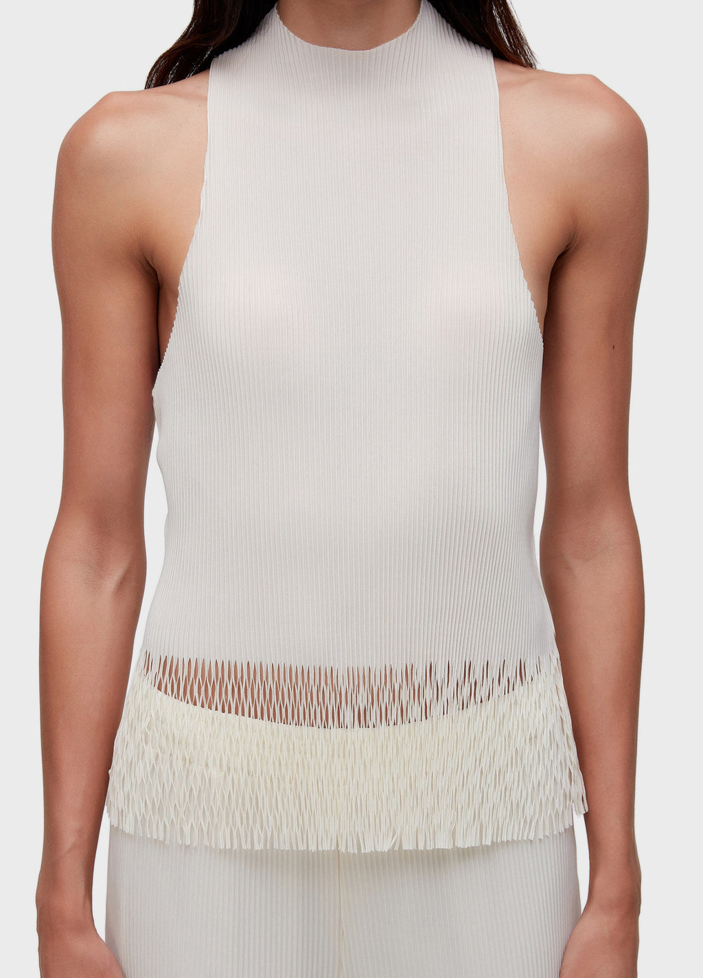 BLUSA RAGLAN GOLA PLISSE OFF-WHITE