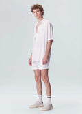 SHORT FLUID LINEN PLEATS