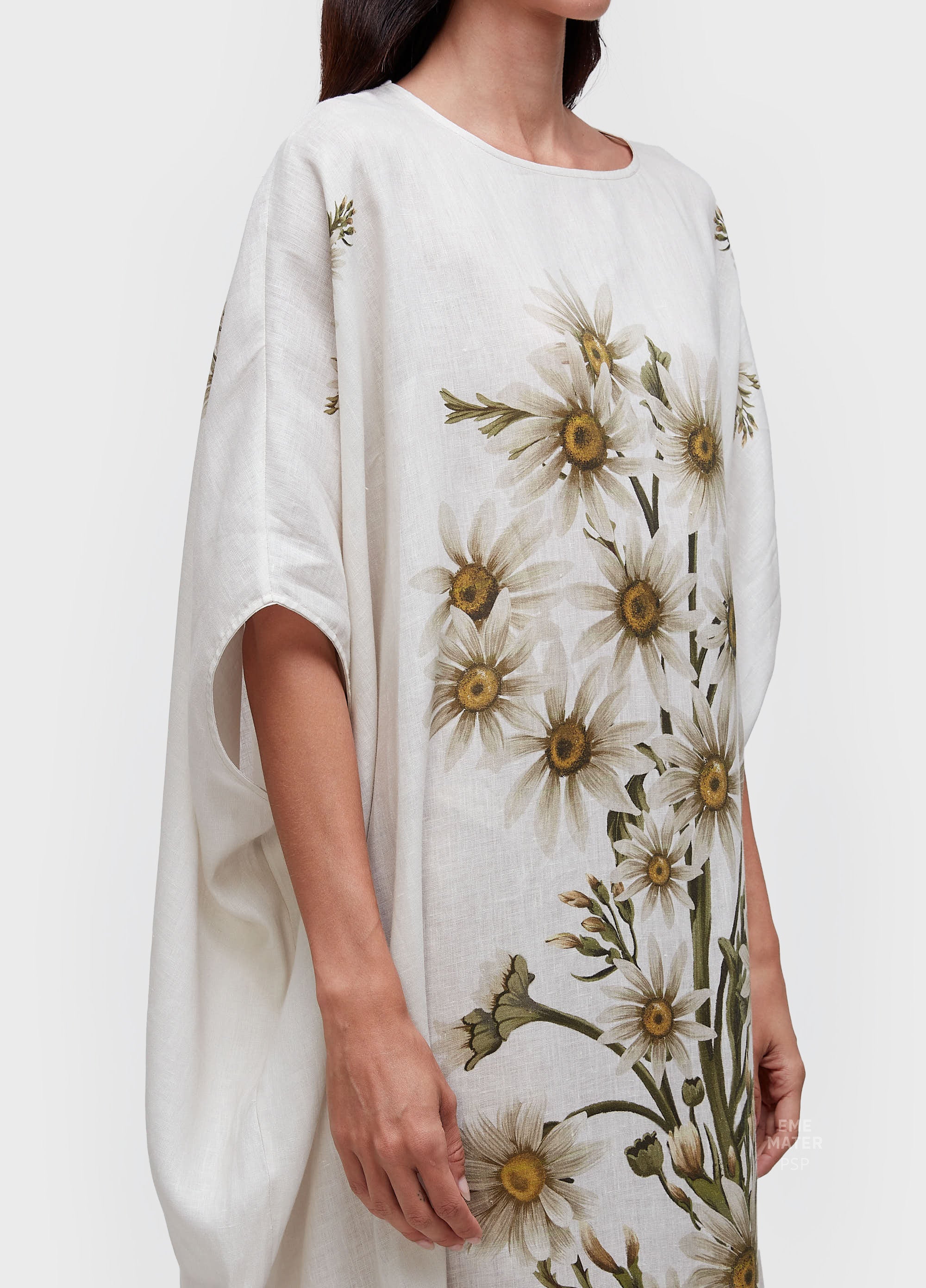 KAFTAN DAISY LIGHT OFF-WHITE/AMARELO