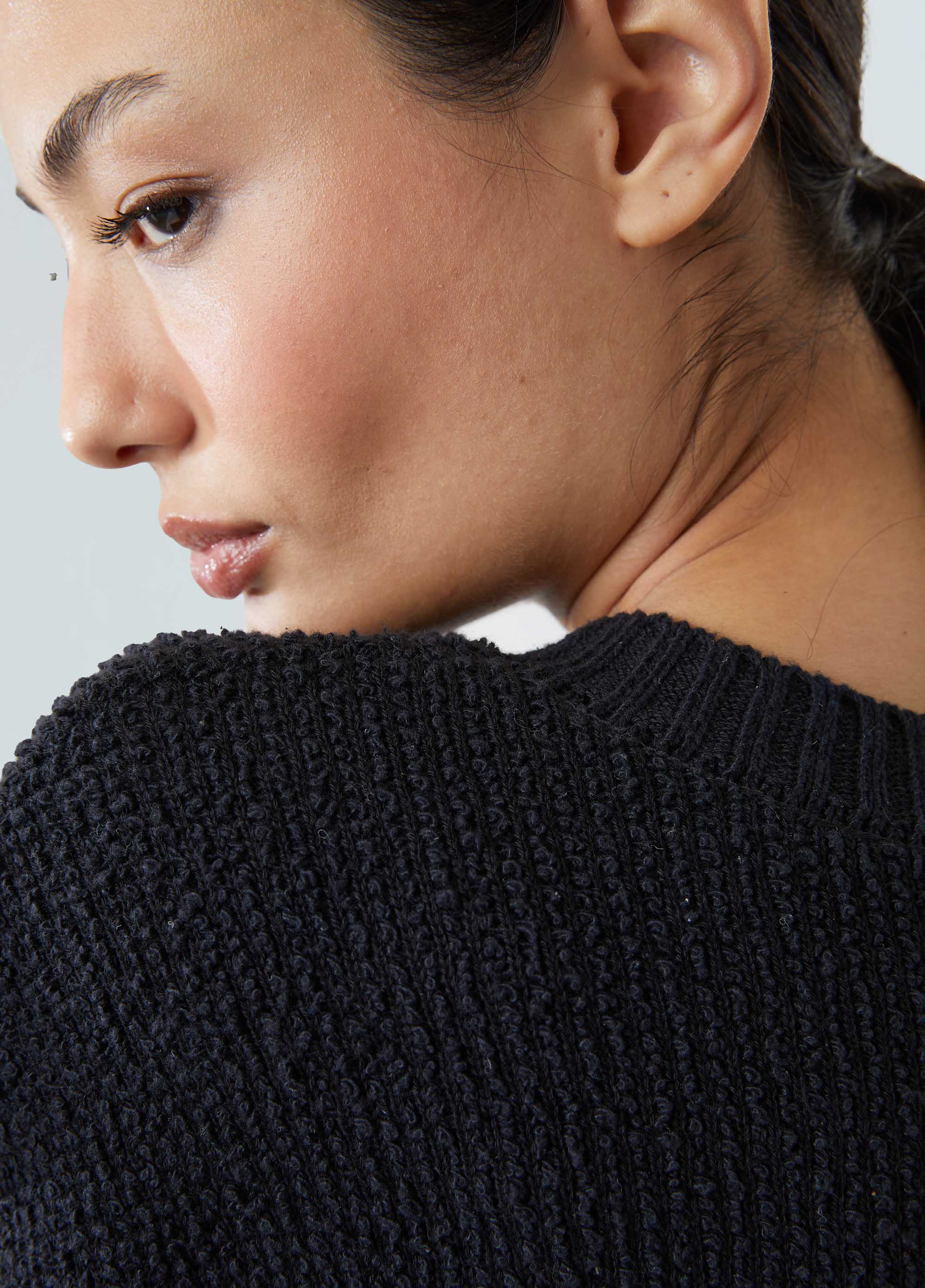 COLETE TRICOT BOUCLET PRETO