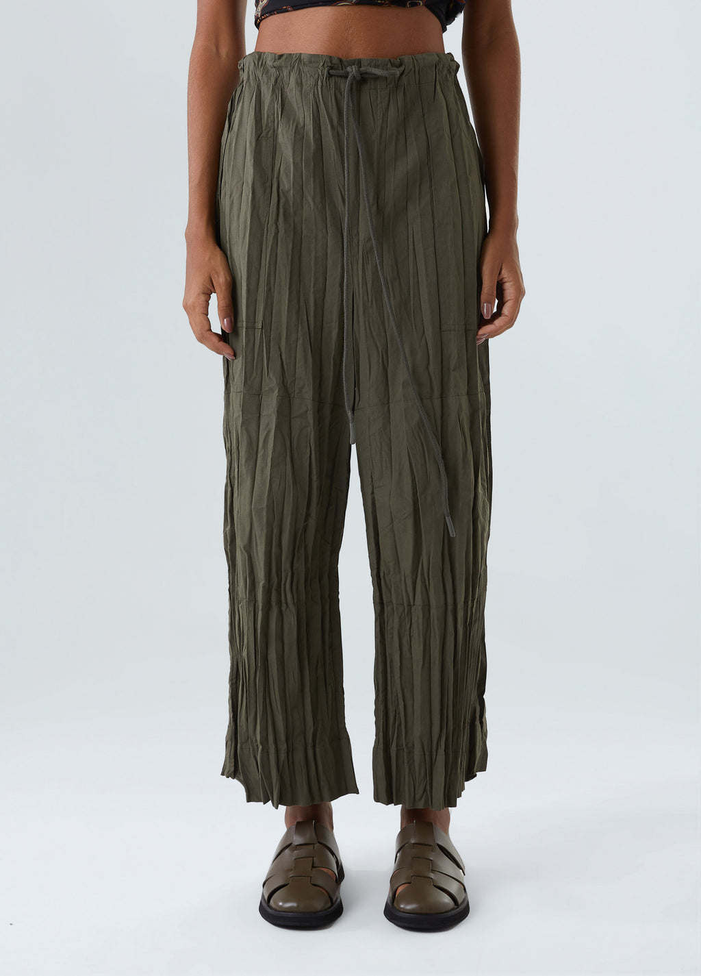 CALÇA TRICOLINE WRINKLED