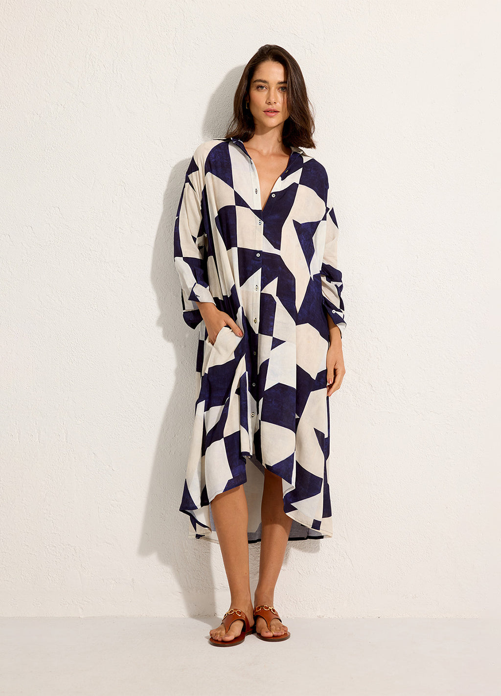 CHEMISIER RECORTE LATERAL