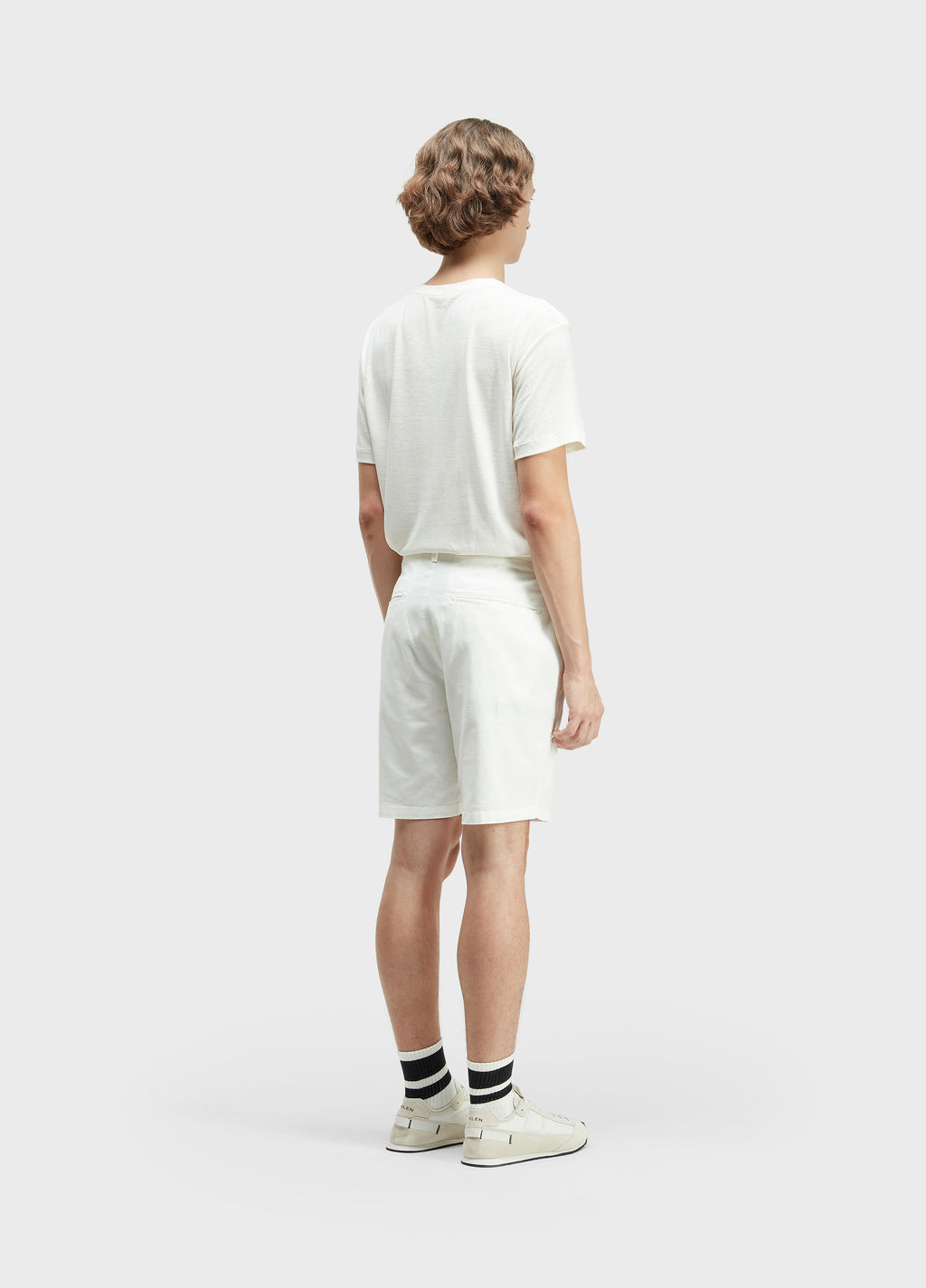 BERMUDA ALFAIATARIA BASIC LINEN OFF-WHITE