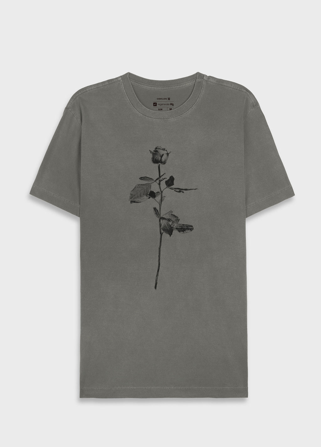 T-SHIRT STONE ROSE MC VERDE LEAF