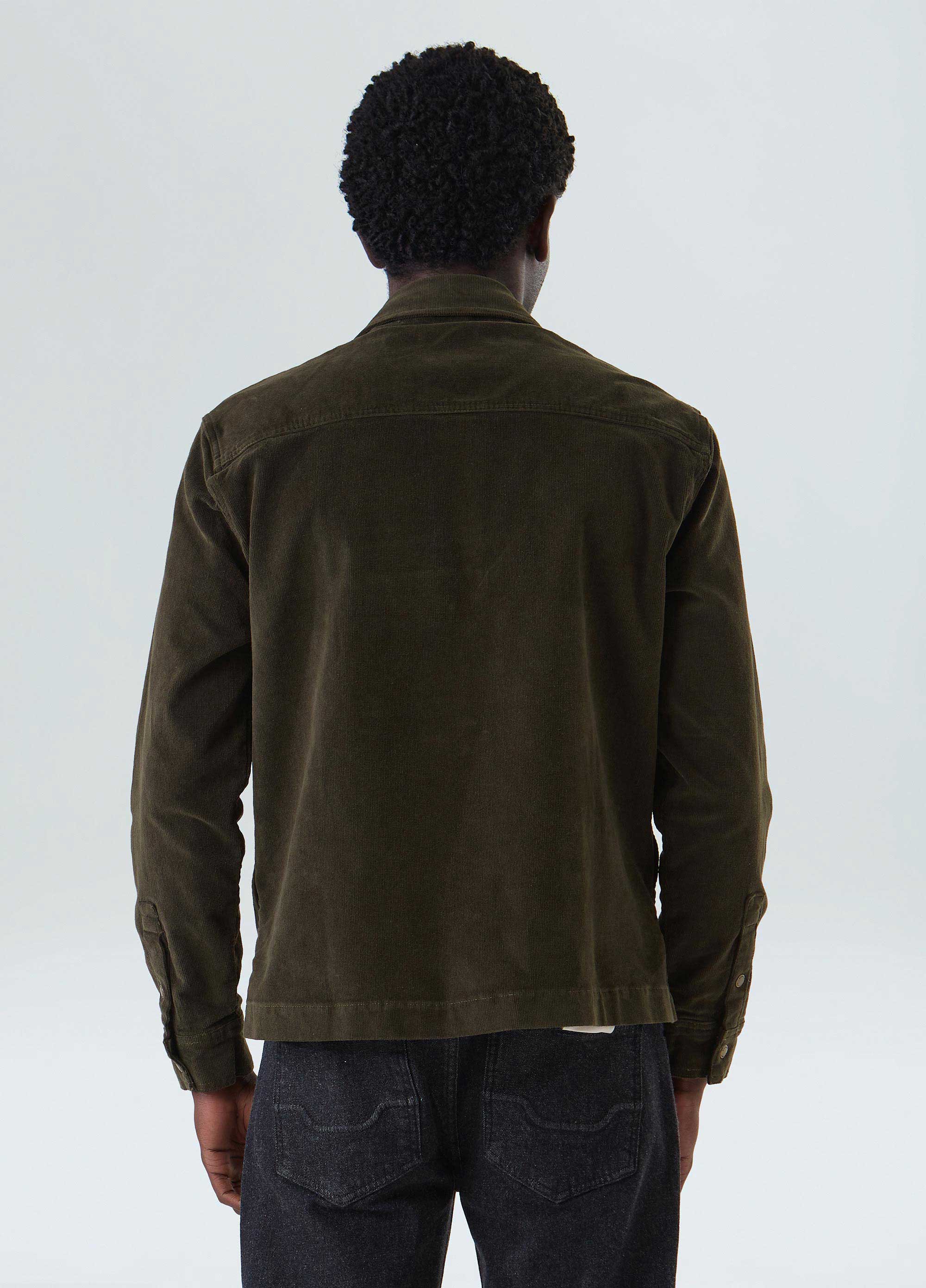 OVERSHIRT CORDUROY BOXED THIN ML FOREST