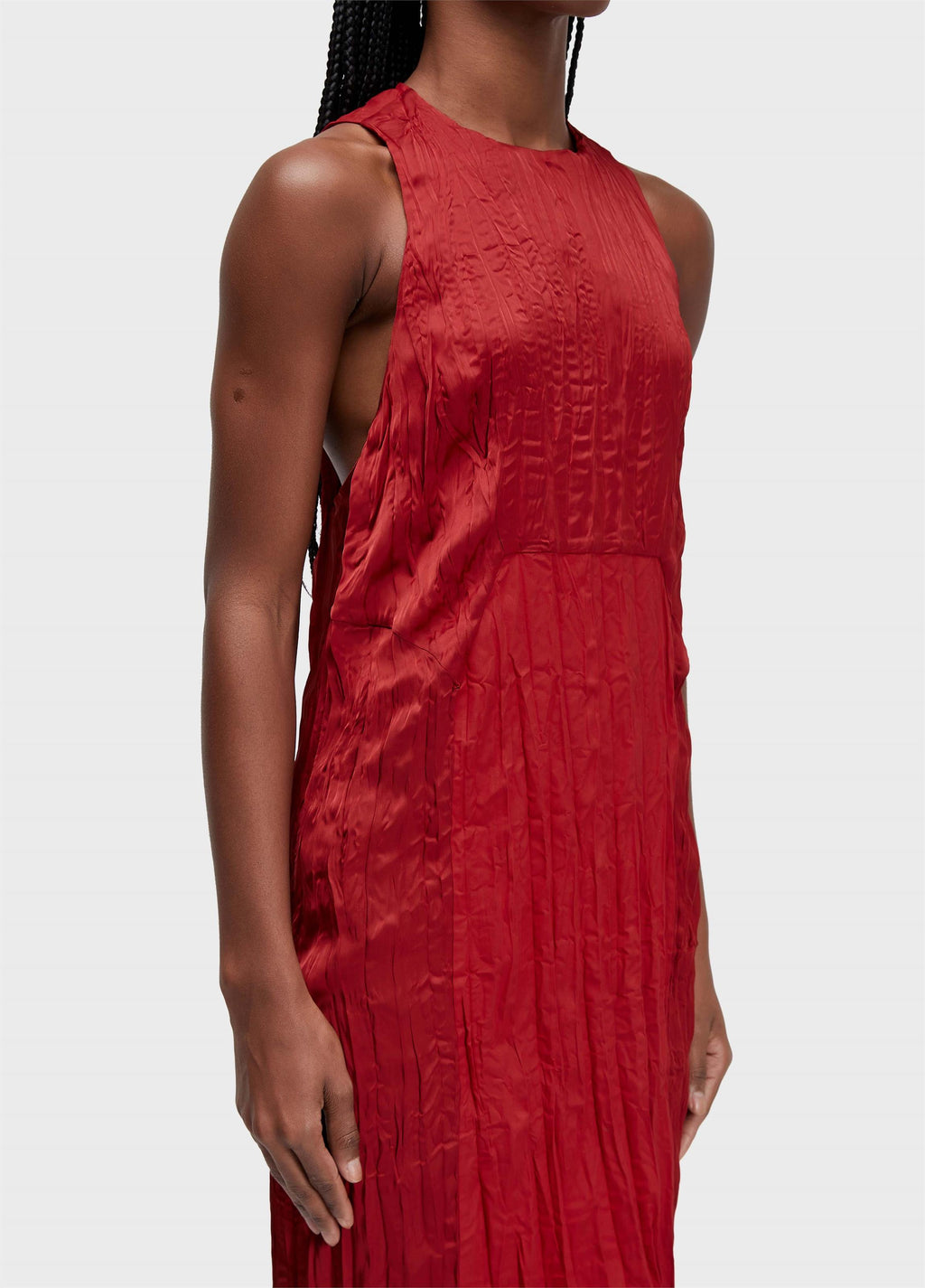 VESTIDO NADADOR WRINKLE TRICOLINE